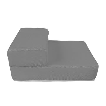 PaWz Pet Stair Stairs Dog Steps Ramp Portable Foldable Climbing Soft Grey PaWz